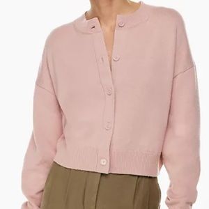 PERFECT, Aritzia Wilfred Free Woods Cardigan, pink, size L